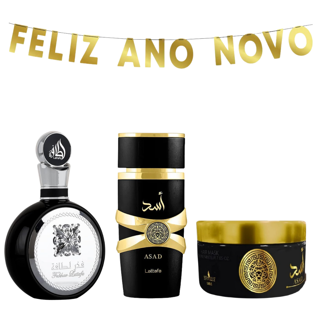 Promoção Compre 1 Leve 3 - KIT SEGREDO ÁRABE- 100ml e 200G