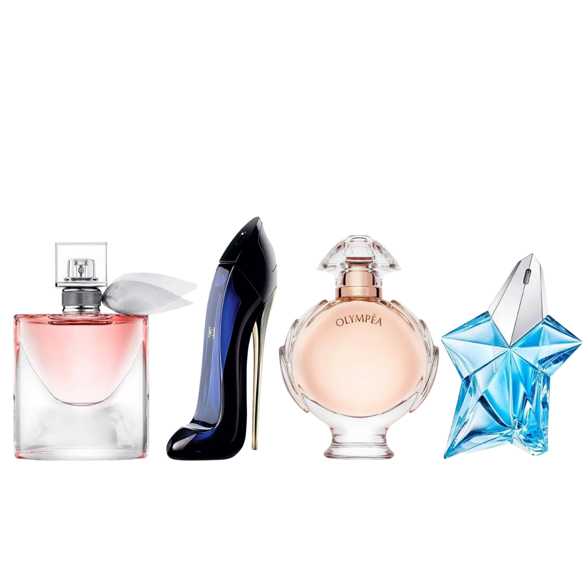 Promoção Pague 1 leve 4 - La vie Est Belle, Good Girl, Olympêa e Angel mugler - 100ml cada