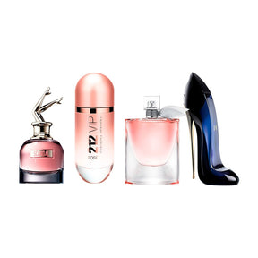 PROMOÇÃO COMPRE 1 LEVE 4 - Scandal, 212 Vip Rosé, La vie Est Belle e Good Girl - 100ml Cada