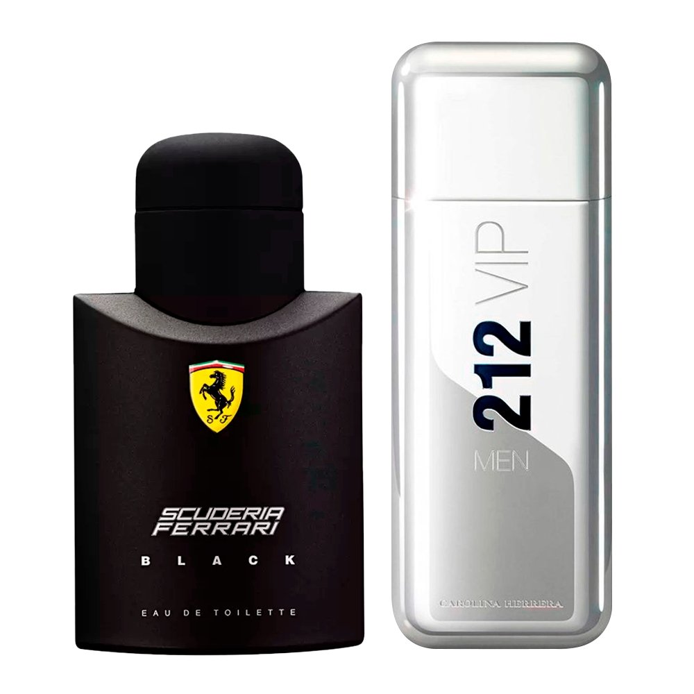 Combo de Perfumes Ferrari Black e 212 VIP NYC