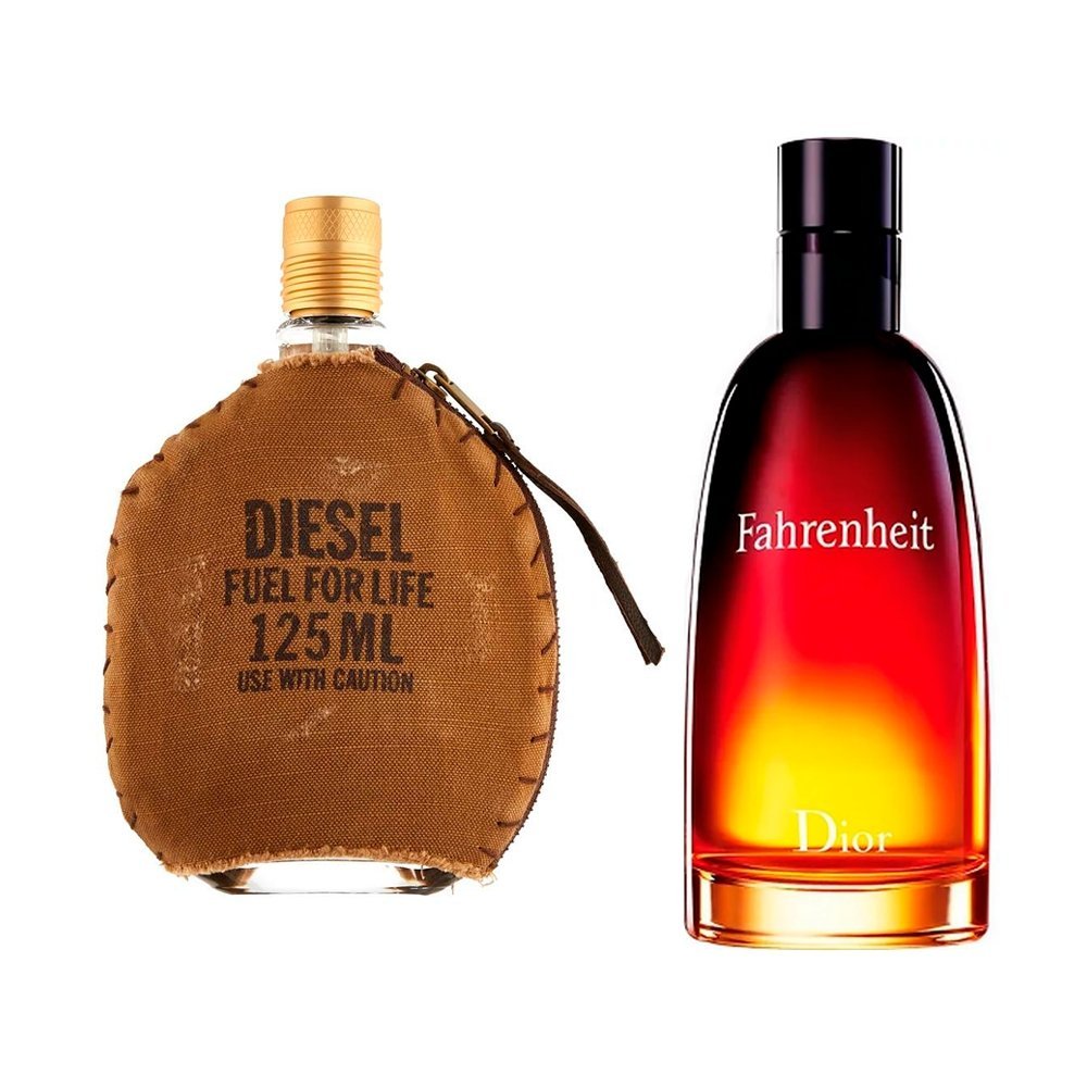 Combo de Perfumes Diesel Fuel For Life e Fahrenheit Dior