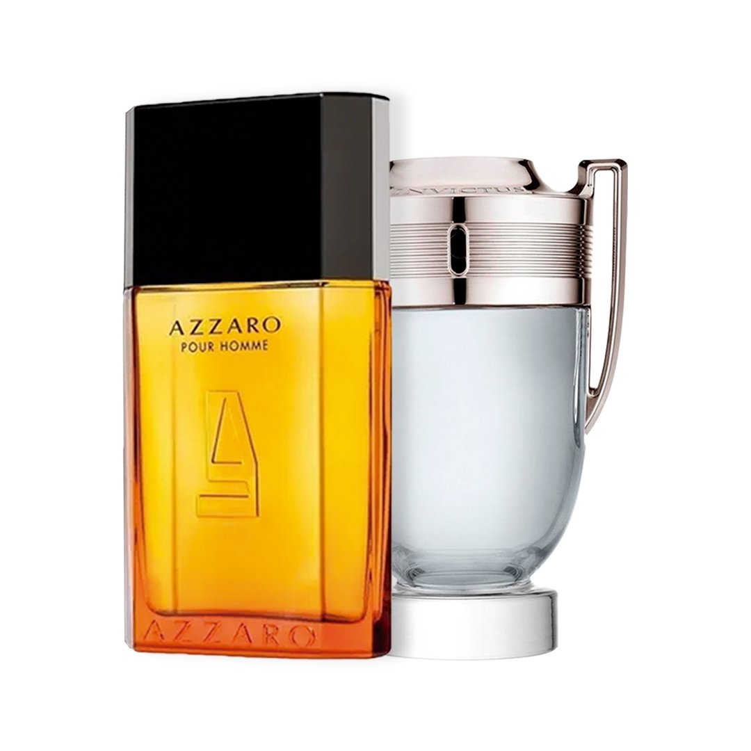 Combo de Perfumes Invictus e Azzaro