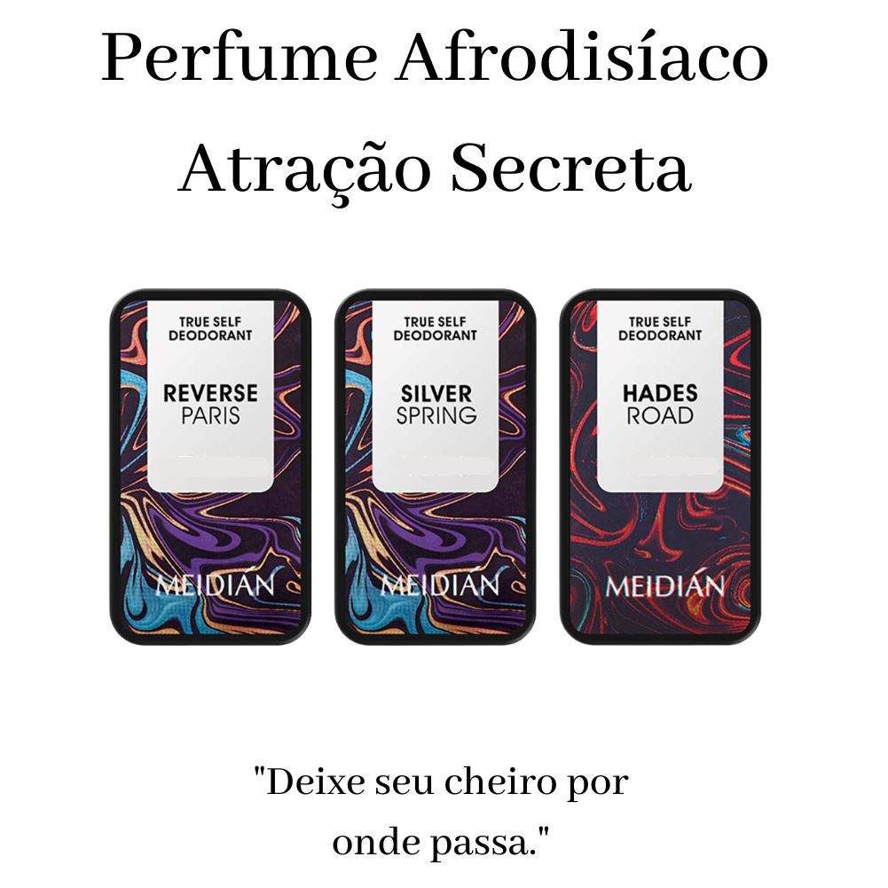 Perfume Afrodisíaco Atração Secreta - Promoção Compre 1 leve 3